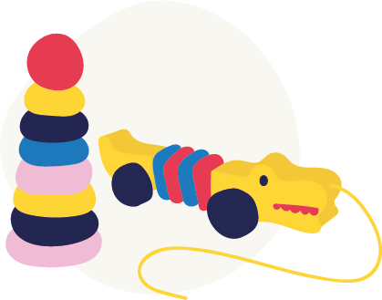 Illustration of toys